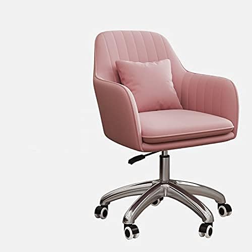 REMYS Office Chair Computer Desk Chair Modern Simplicity Gaming Chair Fashion Casual Desk Chair Bedroom Backrest Computer Armchair (Color : P)