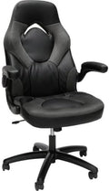 Ergonomic Gaming Chair with High Back Support – Racing Style PC Desk Chair with Recline Function Flip-Up Arms &amp Padded Segments for Comfort (Gray)