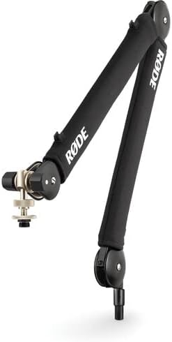 Rode PSA1+ Pro Studio Boomarm for Podcasting and Streaming with Heil Sound PR40 Studio Dynamic Microphone Professional Grade XLR Cable and StreamEye Polishing Cloth