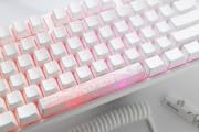 Ducky One 3 White 100% Mechanical Keyboard: Quack Mechanics Dampening Hot-Swappable Cherry Black Switches High-Density PBT Doubleshot Keycaps RGB US White
