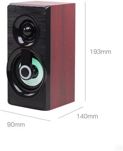JSEIAJB Music Speakers Wired Mini Computer Speakers Bass Stereo Home Speaker for Laptop Desktop Smart Phones(E)