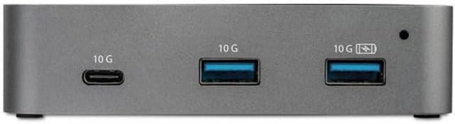 StarTech.com 3 Port USB C 3.2 Gen 2 Hub with Ethernet Adapter - 10Gbps USB Type C to 2x USB-A &amp 1x USB-C Ports - USB Hub w/ BC 1.2 Phone Fast Charging - Superspeed 10Gbps USB C Hub TAA