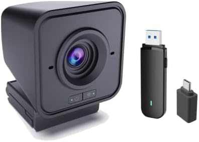 Project Telecom 1080p Wireless Webcam with Microphone – USB PC Camera for Laptop &amp Desktop Full HD Streaming Web Camera for Video Calls Zoom Remote Meetings – Plug &amp Play USB Web Cam