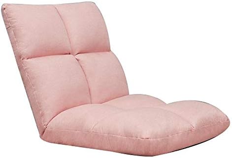 BTZHY Floor Chair Floor Chair Lazy Sofa with Backrest Folding Floor Chair Multi-Level Adjustment Folding Small Sofa Removable and Washable for Bedroom Bay Window (Color : Orange)