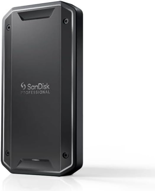 SanDisk Professional 4TB PRO-G40 SSD - Up to 3000MB/s Thunderbolt 3 (40Gbps) USB-C (10Gbps) IP68 dust/Water Resistance External Solid State Drive - SDPS31H-004T-GBC1D [exFAT Version]