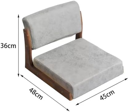 Floor Chair Floor Chair Meditation Chair Japanese Bed Vintage Chair With Backrest Multifunctional Wooden Chair Living Room Bedroom Furniture Space Saving High Stability Office Chair Floor Sofa (Style