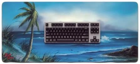 Bob Ross Desk Mat for Desktop Large Ergonomic Mouse Pad Gaming Mouse Pad Non-slip Deskmat Mouse Pad For Computer Wireless Mouse Keyboard Mouse pad for desk Large Mousepad- Storm on The Horizon
