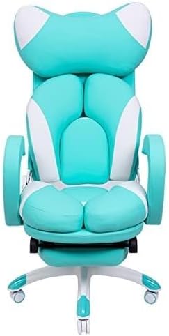 Racing Style Gaming Chair with Adjustable Footrest Massage Lumbar Support High-Back Ergonomic Swivel Office Chair(Type H)
