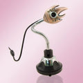 USB No Drive Need Brass 1.3 Meter PC Camera Webcam w 6 LED
