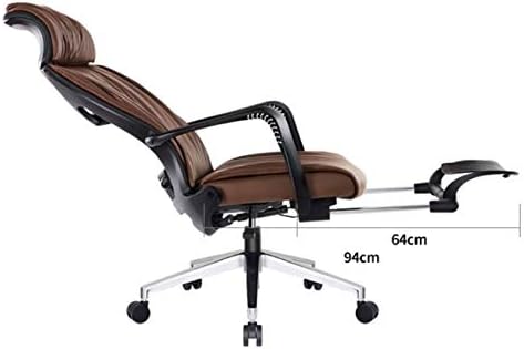Office Chair Gaming Chair Computer Chair Computer Chair Reclining Lunch Break Chair Office Home Comfortable Sedentary Waist Chair Ergonomic (Color : Rosso)