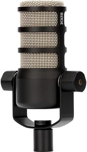 Rode PodMic Cardioid Dynamic Broadcast Microphone with Lowpro Microphone Boom Arm and XLR Cable
