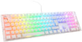Ducky One 3 Aura Clear White Hotswap RGB Double Shot ABS Mechanical Keyboard (Cherry MX Blue)