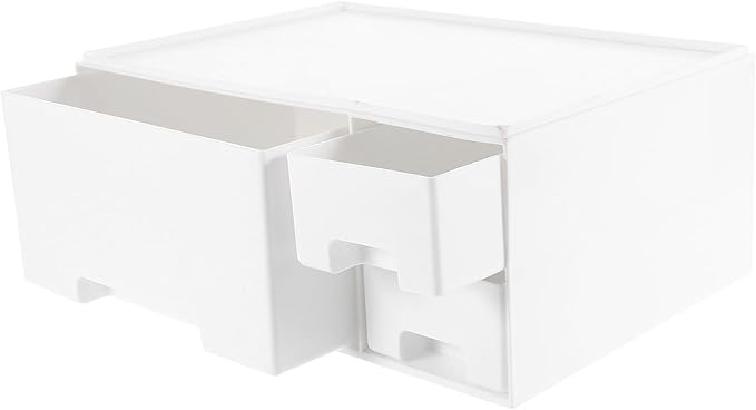 Heightening Monitor Rack with Storage Multifunctional White Elevated Computer Stand for Office and Home Comfortable Neck Relief Desktop Organizer for Laptop
