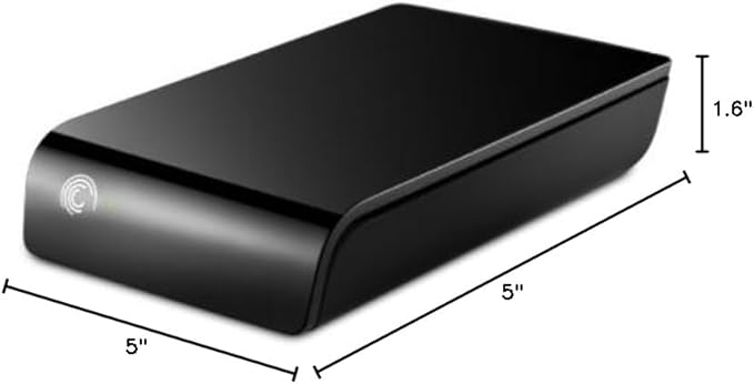 Seagate USB 2.0 External Hard Drive 1 TB USB 2.0 External Hard Drive ST310005EXA101-RK - Black