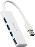 Elecom U3H-H040WH USB Hub USB 3.0 Bus Power 4-Port White
