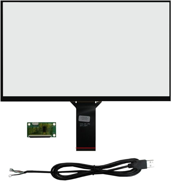 10.1/11.6/13.3/14/15.6 Inch Universal Computer Industrial Multi-touch Capacitive Digitizer Touch Screen Panel Glass With USB Driver Board Converter (13.3 inches 16:10)