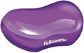Fellowes Purple Gel Crystal Flex Rest Transparent Mini Wrist Rest