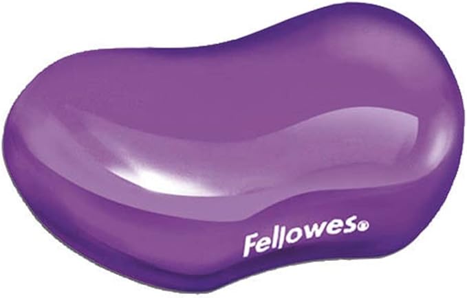 Fellowes Purple Gel Crystal Flex Rest Transparent Mini Wrist Rest