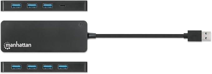 Manhattan 7-Port USB Hub A Male A Female 5Gbps Black