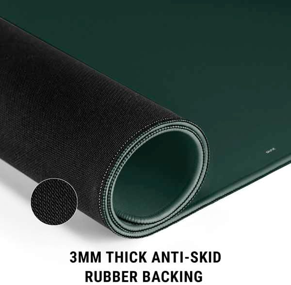 Skinit Extra Large Gaming Mouse Pad - Officially Licensed Michigan State University Spartans MSU Split Design with Stitched Edges Waterproof Non-Slip Rubber Base Desk Mat for Keyboard &amp Mouse