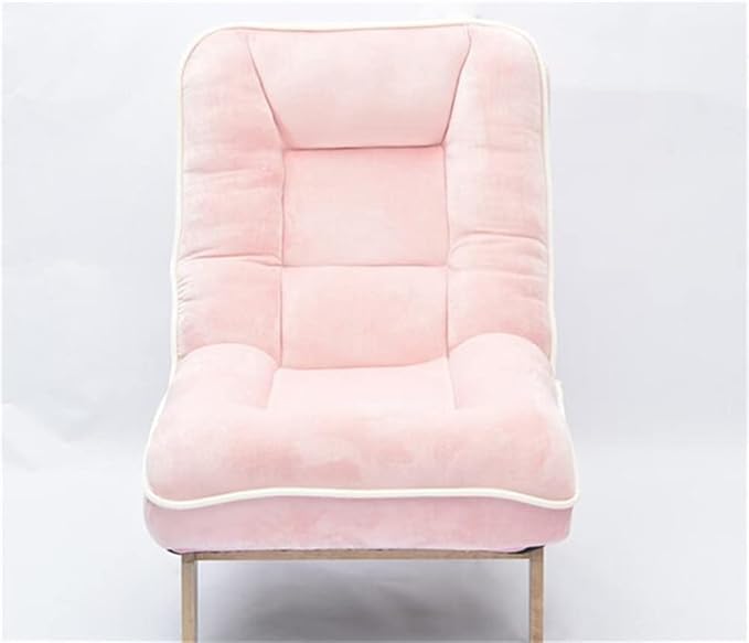 Office Chair Gaming Chair Computer Chair Folding Lazy Sofa with Stool Footrest Recliner Adjustable Backrest Lounge Chair Floor Padded Couch Chair