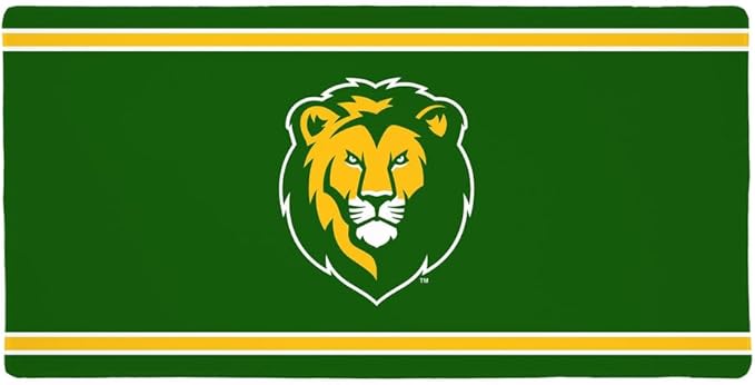 Southeastern Louisiana University Lions Primary Logo Stripes Large Gaming Mouse Pad Desk Mat with Stitched Edges Non-Slip Base for Gamer Home and Office 31.5 x 15.7