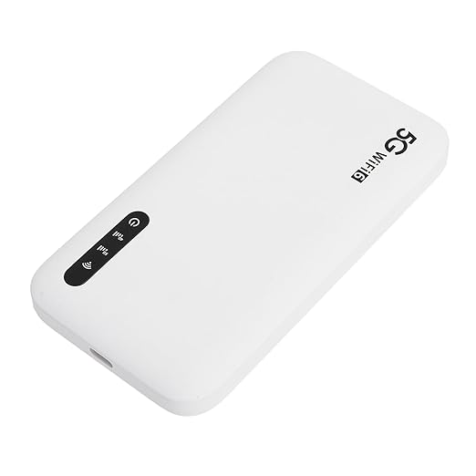 5G 6 Mobile Hotspot High Speed Support 16 Devices 6100mAh Portable Hotspot Router with SIM Card Slot for Phone Tablet