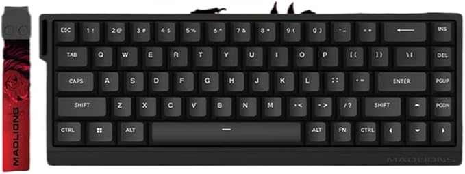 60/68HE Magnetic Switch Wired Gaming Keyboard Hot Swap Rapid Trigger Custom Keyboard Compatible with PC Gamer Accessories(MAD 68 HE Flagship)