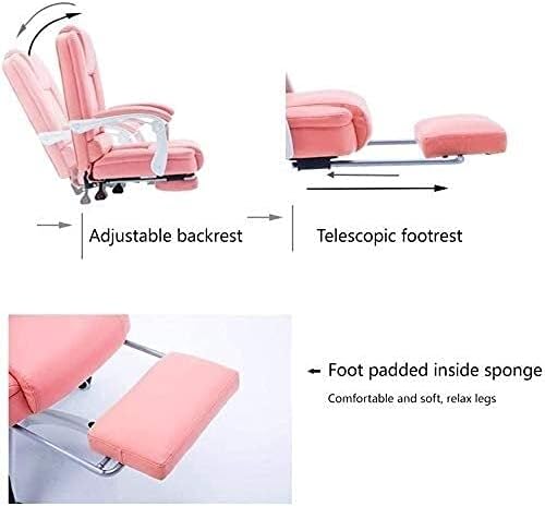 Office Chair Swivel Desk Chair Chair Computer Chair High-Back PU Leather Computer Desk Chair Reclining E-sports Game Seat Height Adjustable Elevating Rotary Ergonomic Video Game Swivel Chair ( Color :