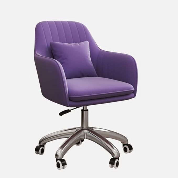 Office Chair Gaming Chair Computer Chair Computer Chair Home Office Chairs Modern Simplicity Gaming Chair Fashion Casual Desk Chair Bedroom Backrest Computer Armchair (Color : Purple)