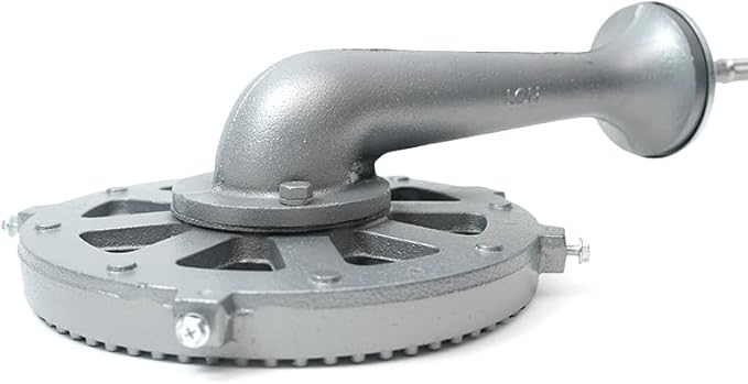 Cast Iron Propane Burner Head with Brass Fitting Orifice (SH16RH - DIY Burner &amp Regulator)
