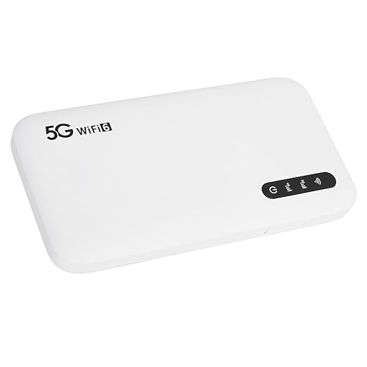 5G 6 Mobile Hotspot High Speed Support 16 Devices 6100mAh Portable Hotspot Router with SIM Card Slot for Phone Tablet