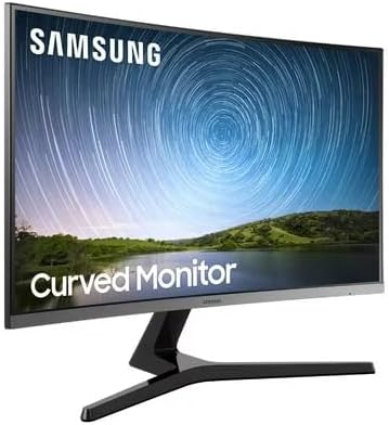 SAMSUNG 32 Class 1500R FHD Curved Monitor 75Hz 4ms Ultra-Slim AMD FreeSync 3 Sided Bezel Less Display HDMI Black with MTC HDMI Cable LC32R500