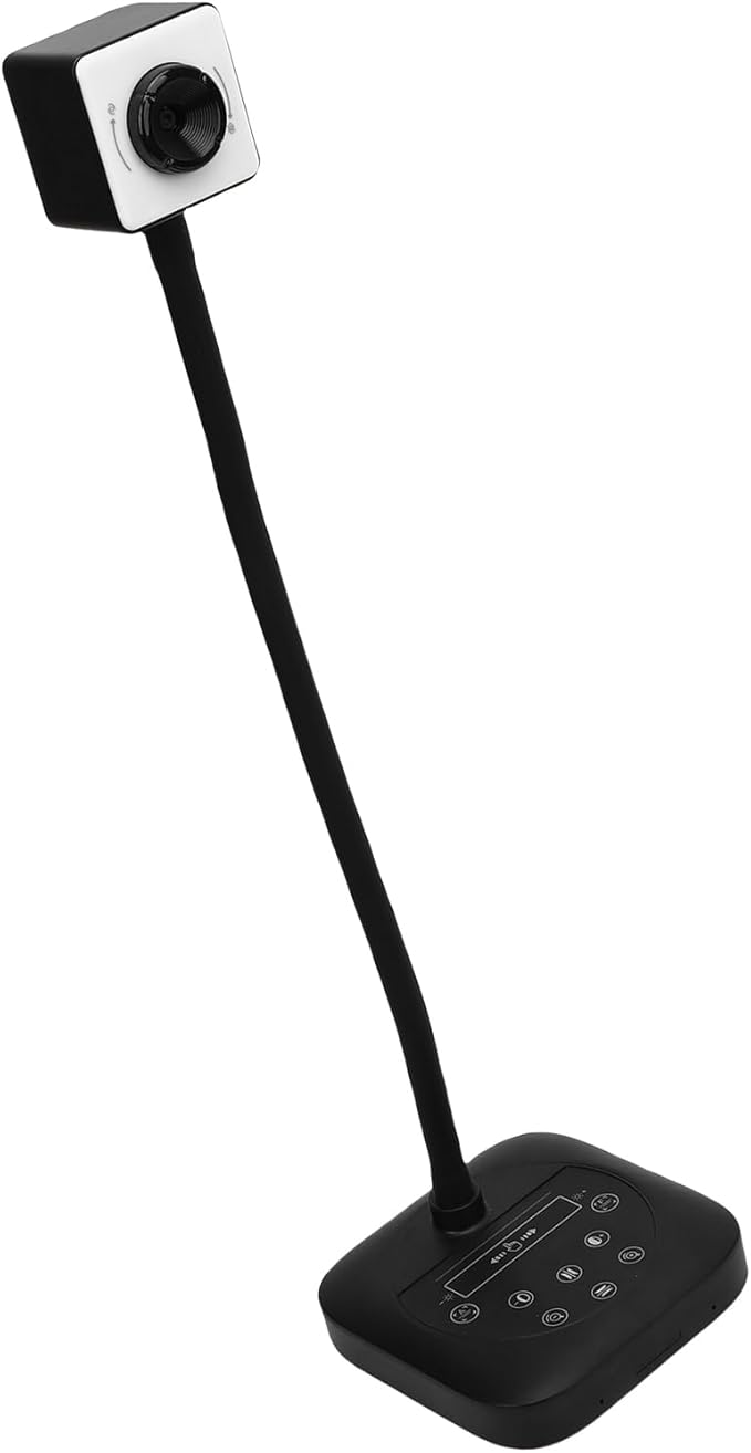 Pomya 4K USB Document Camera &amp 12MP Webcam for Teaching 6X Zoom Auto Focus IP65 Plug &amp Play for WindowsMacAndroid with Fill Light