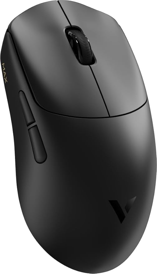 Rapoo VT MAX Lightweight Wireless Gaming Mouse PAW3950 Ultimate Sensor750H Battery Life 8K Polling 45K DPI Dual-Mode 2.4G/USB-C Esports Grade Performance Mouse for PC/Mac (VT0 MAX Black)