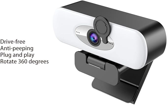 Webcam Full 1080P Web Camera USB for W/Built-in Mic for Computer Video Live Teach