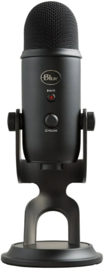 Logitech Blue Microphones Yeti USB Microphone (Blackout) Plus C922 Pro Stream Pro Streamer Pack