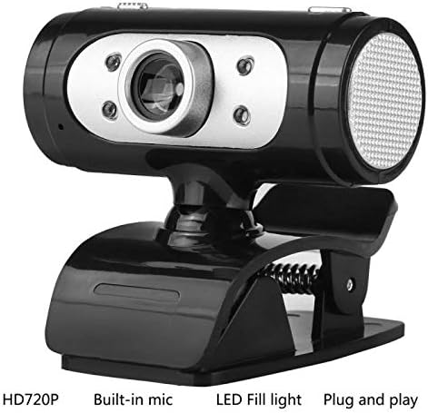 Computer Camera HD 1080P Webcam Mini Computer PC WebCamera with Microphone Rotatable Cameras for Live Broadcast Video Calling (Color : 720p)