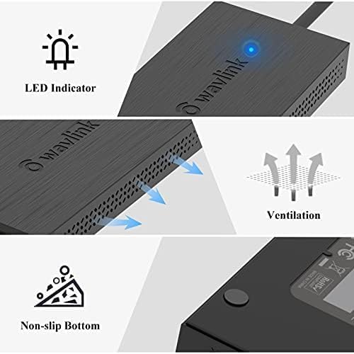 WAVLINK HDMI Splitter Extended Display for Dual Monitor USB A or USB-C to Dual HDMI Adapter Multi-Monitor Display 3 Separate Screens for Windows and macOS4K30Hz1080p@60Hz