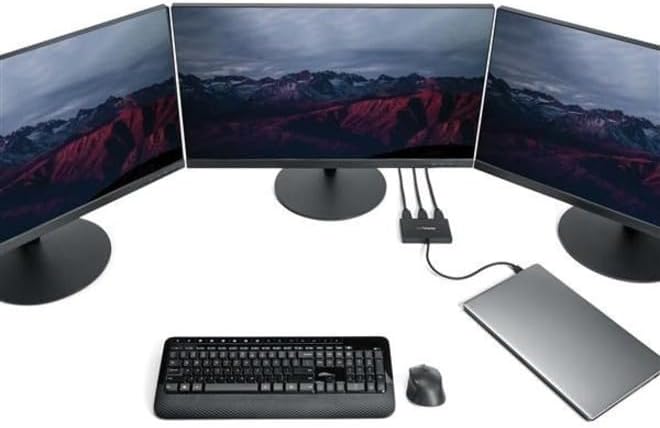 StarTech.com 3-Port USB-C Multi-Monitor Adapter USB Type-C to 3x HDMI MST Hub Triple 1080p 60Hz HDMI Laptop Display Extender / Splitter Extra-Long Built-In Cable Windows Only (MSTCDP123HD)