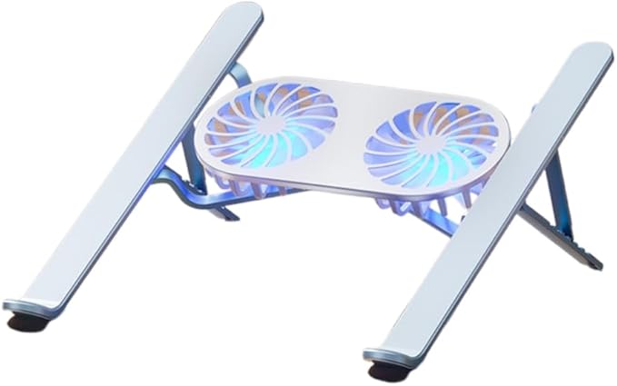 Portable Laptop Cooling Pad Radiators Stand with 6 Adjust Height Keep Your Notebook Cool and Stable Performances