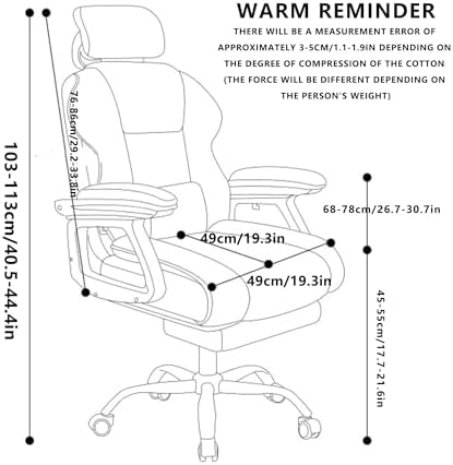 Comfortable High Back Gaming Chair with Cool Racing Design | Swivel Office Chair for Live Streaming Computer Chair with Height Adjustment 360° Swivel Height ABlack-One Size