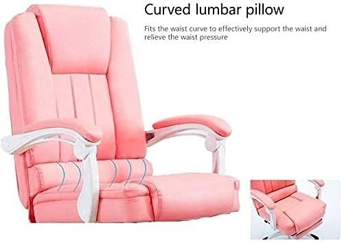 Office Chair Swivel Desk Chair Chair Computer Chair High-Back PU Leather Computer Desk Chair Reclining E-sports Game Seat Height Adjustable Elevating Rotary Ergonomic Video Game Swivel Chair ( Color :