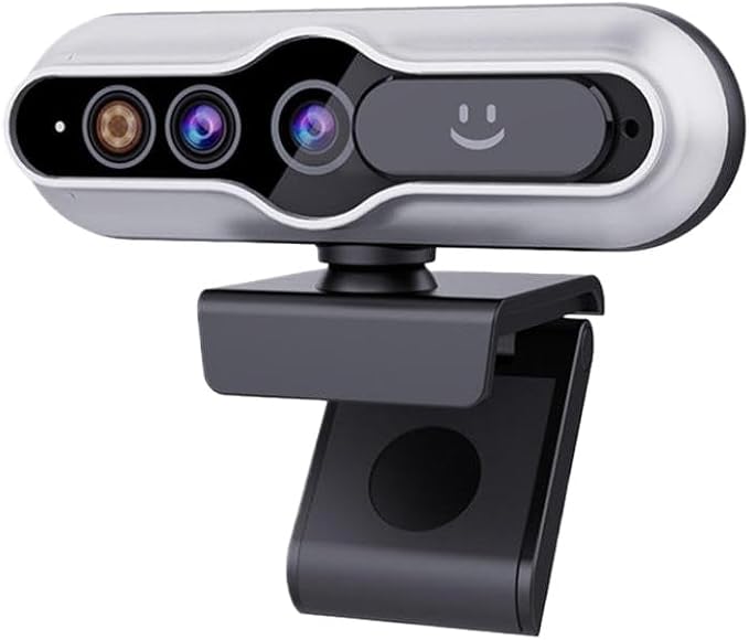 Webcam Camera with Microphone 2K 1080P Face Recognition Login PC Camera Compatible with Laptop Desktop