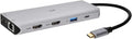 Monoprice 13-in-1 Dual-HDMI + DisplayPort Multi-Stream Transport (MST) Triple Monitor Docking Station - 4K 5Gbps USB A Ethernet Card Reader 100W PD Silver
