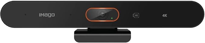 IMAGO UC100PRO Webcam with Speakers and Microphone - Echo Cancellation &amp Noise Reduction - 94° View for Meeting/Online Classes/Zoom/YouTube