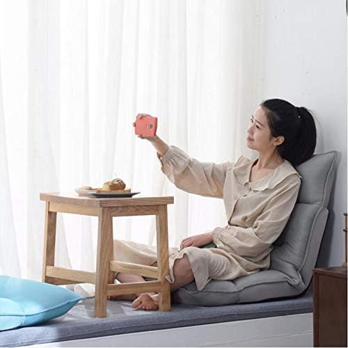 BTZHY Floor Chair Floor Chair Folding Sofa 6-Speed Adjustment Computer Chair on Single Bed Removable and Washable Lazy Leisure Sofa for Balcony Bedroom (Color : Green)