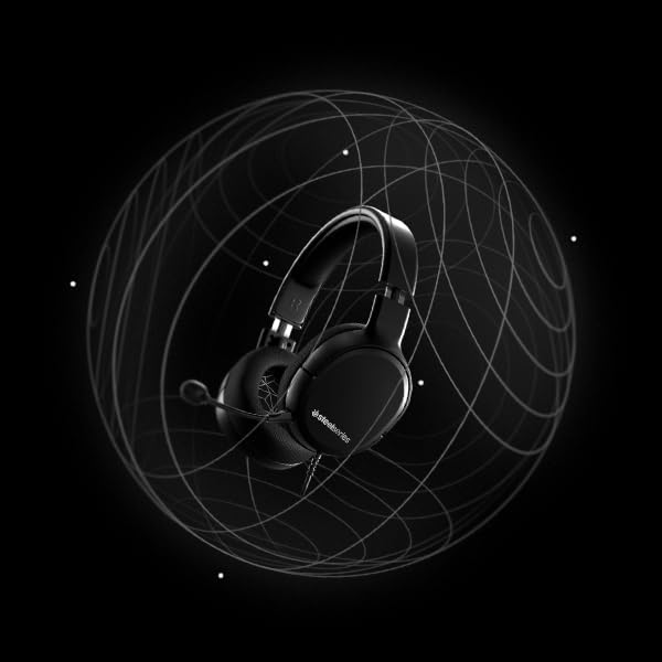 SteelSeries Arctis 1 Wired Gaming Headset – Detachable Clearcast Microphone – Lightweight Steel-Reinforced Headband – for PC PS4 Xbox Nintendo Switch and Lite MobileBlack