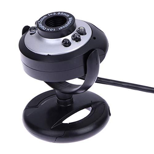 0.5 Mega Pixels 50M 6 LED USB Webcam Camera with Mic for PC Laptop Computer