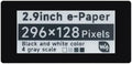 AmpOhm360 2.9 Inch Capacitive Touch ePaper Display Module 296x128 Resolution SPI I2C Interface for Microcontroller IoT DIY Projects SKU-20051